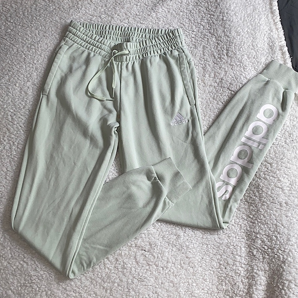 ADIDAS mint green sweatpant size xs woman